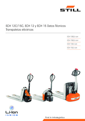 Transpaleta elec. de conductor acompañante Still ECH 15C