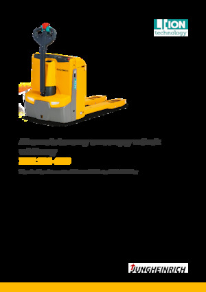 Transpaleta elec. de conductor acompañante Jungheinrich EJE 116