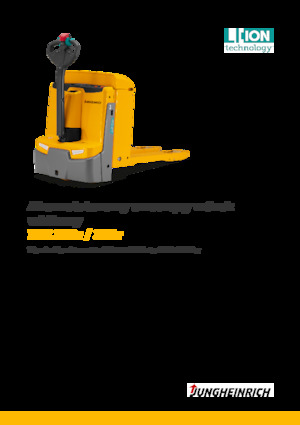 Transpaleta elec. de conductor acompañante Jungheinrich EJE 225r