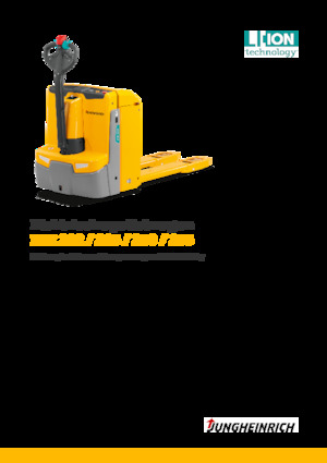 Transpaleta elec. de conductor acompañante Jungheinrich EJE 225 