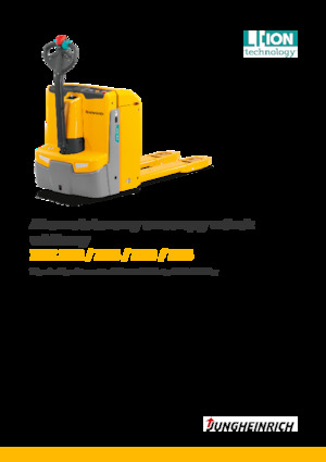 Transpaleta elec. de conductor acompañante Jungheinrich EJE 225 