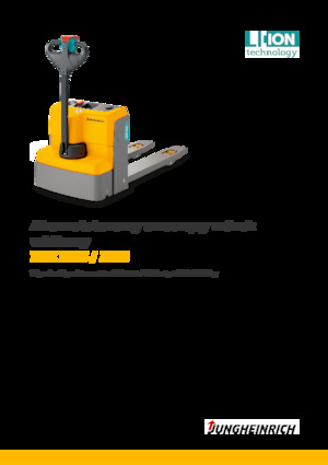 Transpaleta elec. de conductor acompañante Jungheinrich EJE M15