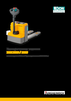 Transpaleta elec. de conductor acompañante Jungheinrich EJE M15