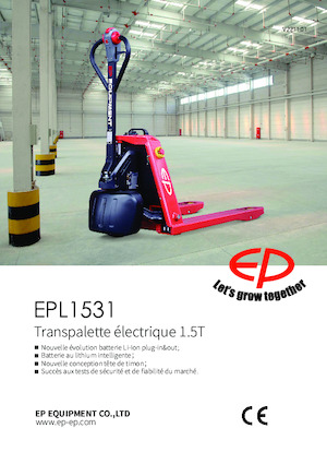 Transpaleta elec. de conductor acompañante EP EPL1531