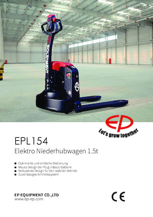 Transpaleta elec. de conductor acompañante EP EPL154