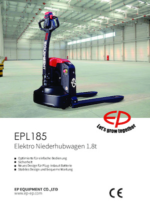 Transpaleta elec. de conductor acompañante EP EPL185