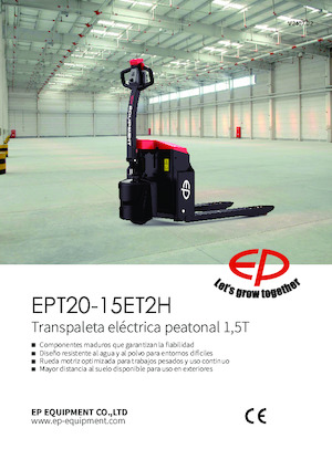Transpaleta elec. de conductor acompañante EP EPT20-15ET2H