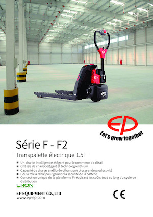 Transpaleta elec. de conductor acompañante EP F2