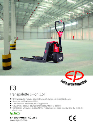 Transpaleta elec. de conductor acompañante EP F3