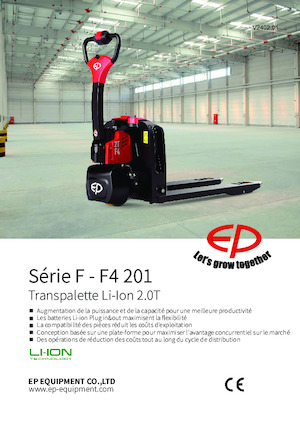 Transpaleta elec. de conductor acompañante EP F4 201