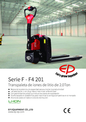 Transpaleta elec. de conductor acompañante EP F4 201