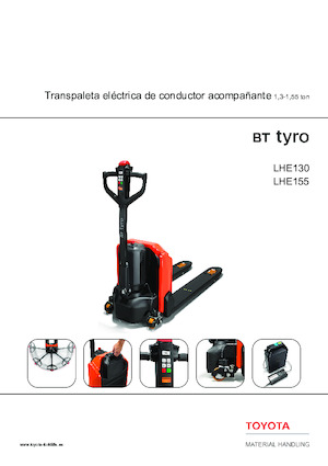 Transpaleta elec. de conductor acompañante Toyota LHE130