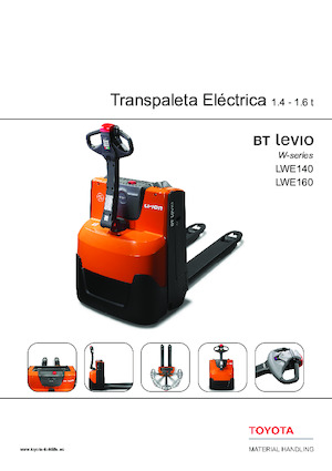 Transpaleta elec. de conductor acompañante Toyota LWE160