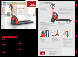 Transpaleta elec. de conductor acompañante Linde MT12 