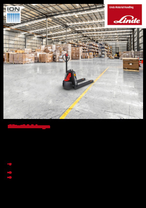 Transpaleta elec. de conductor acompañante Linde MT15C