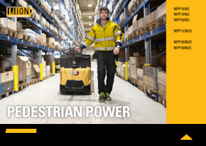 Transpaleta elec. de conductor acompañante Caterpillar NPP20N3