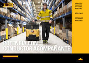 Transpaleta elec. de conductor acompañante Caterpillar NPP20N3