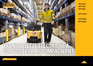 Transpaleta elec. de conductor acompañante Caterpillar NPP20N3