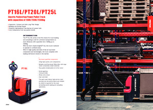 Transpaleta elec. de conductor acompañante Noblelift PT16L