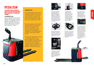 Transpaleta elec. de conductor acompañante Noblelift PT20N