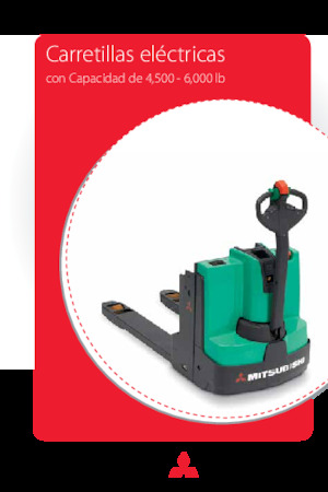 Transpaleta elec. de conductor acompañante Mitsubishi PW23