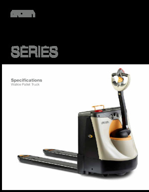 Transpaleta elec. de conductor acompañante Crown WP 3245