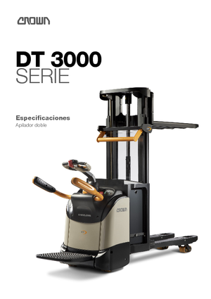 Apiladores de palets con plataforma elevadora Crown DT 3040-2.0 TF