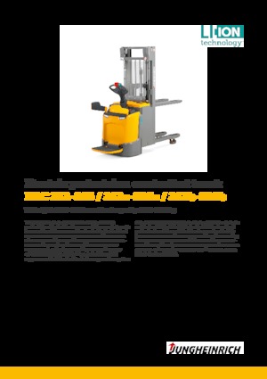 Apiladores de palets con plataforma elevadora Jungheinrich ERC 212b