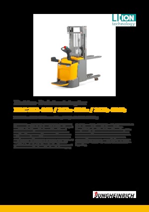 Apiladores de palets con plataforma elevadora Jungheinrich ERC 214 