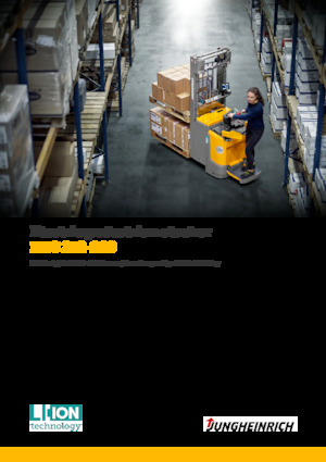 Apiladores de palets con plataforma elevadora Jungheinrich ERC 220