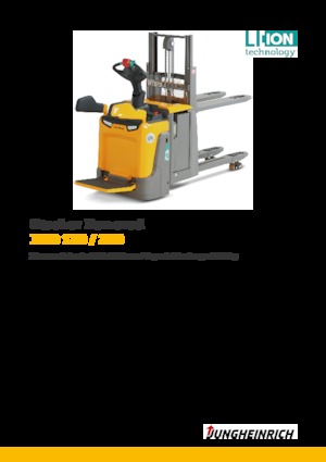 Apiladores de palets con plataforma elevadora Jungheinrich ERD 120