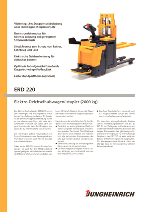 Apiladores de palets con plataforma elevadora Jungheinrich ERD 220