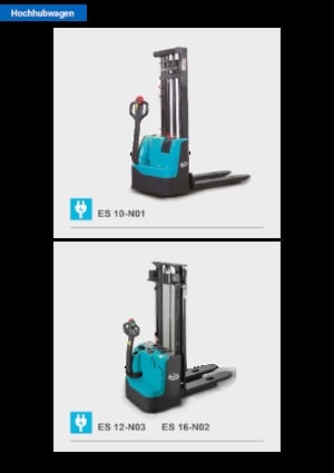 Apiladores de palets con plataforma elevadora Baoli ES 12-N03