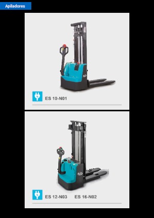 Apiladores de palets con plataforma elevadora Baoli ES 12-N03