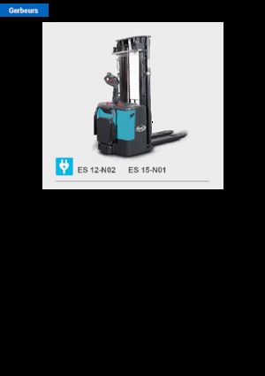 Apiladores de palets con plataforma elevadora Baoli ES 15-N01