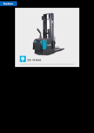 Apiladores de palets con plataforma elevadora Baoli ES 15-N02
