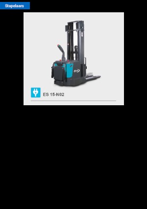 Apiladores de palets con plataforma elevadora Baoli ES 15-N02