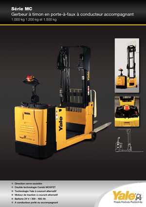 Apiladores de palets con plataforma elevadora Yale MC12