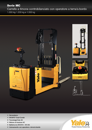 Apiladores de palets con plataforma elevadora Yale MC12