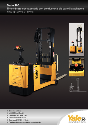 Apiladores de palets con plataforma elevadora Yale MC12