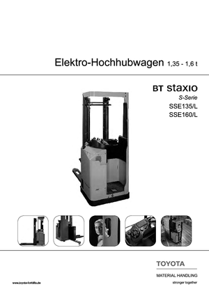 Apiladores de palets con plataforma elevadora BT SSE 160 L 