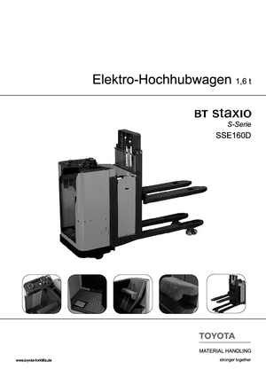 Apiladores de palets con plataforma elevadora BT SSE 160 D 