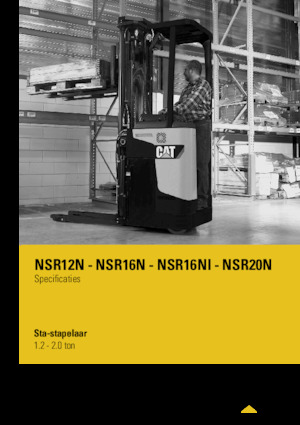 Apiladores de palets con plataforma elevadora Caterpillar NSR16N
