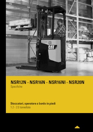 Apiladores de palets con plataforma elevadora Caterpillar NSR16N