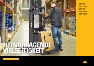 Apiladores de palets con plataforma elevadora Caterpillar NSV12P(I)