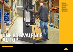 Apiladores de palets con plataforma elevadora Caterpillar NSV12P