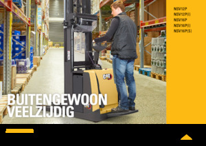 Apiladores de palets con plataforma elevadora Caterpillar NSV12P