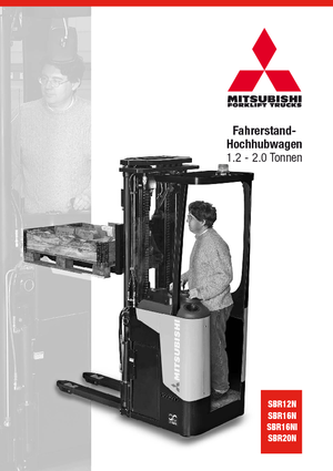 Apiladores de palets con plataforma elevadora Mitsubishi SBR20N