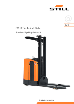 Apiladores de palets con plataforma elevadora Still SV 12