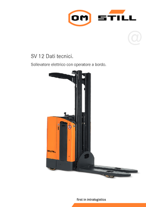 Apiladores de palets con plataforma elevadora Still SV 12